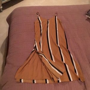 Amuse Society mid-length stripe dress